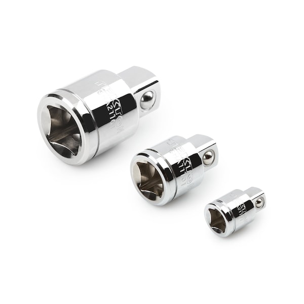 1/4, 3/8, 1/2 Inch Drive Mini Extension Set (3-Piece)